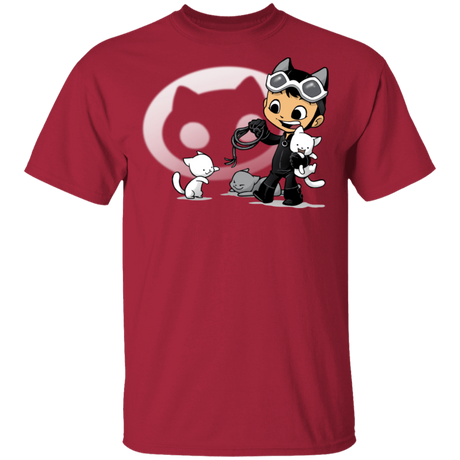T-Shirts Cardinal / S Young Hero Cat T-Shirt