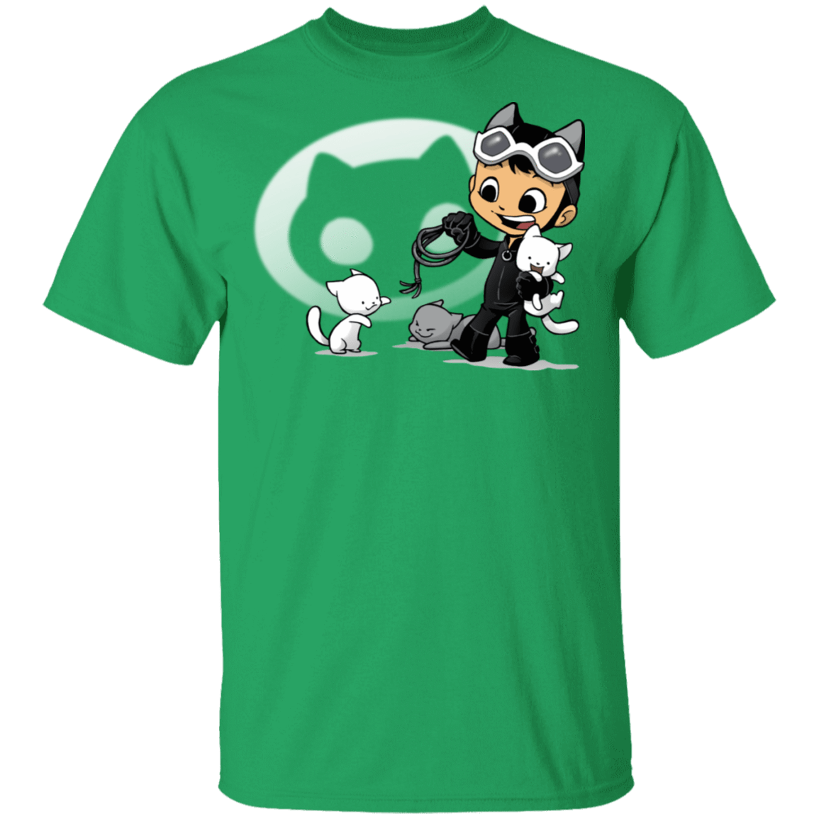 T-Shirts Irish Green / S Young Hero Cat T-Shirt