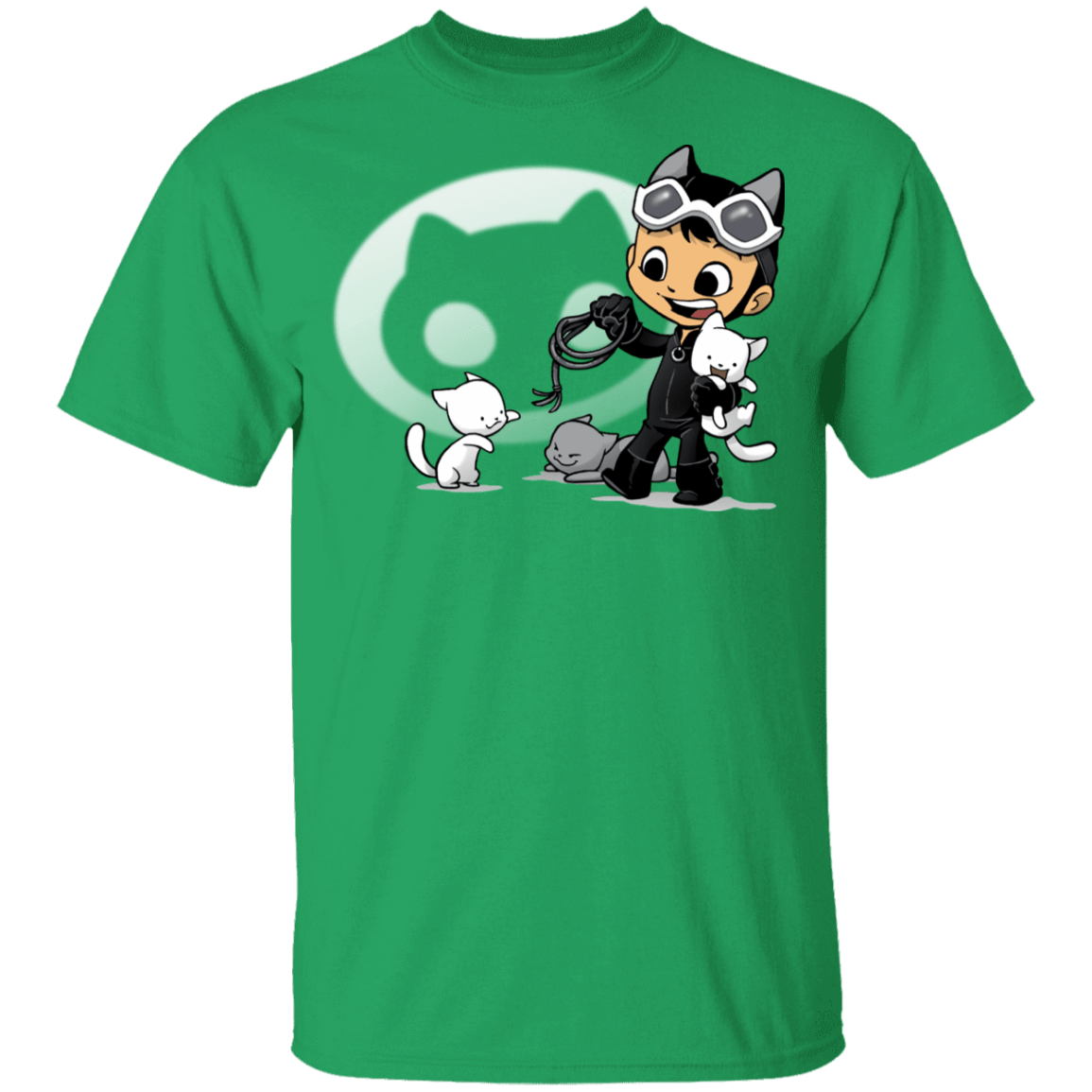 T-Shirts Irish Green / YXS Young Hero Cat Youth T-Shirt