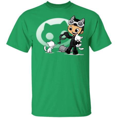 T-Shirts Irish Green / YXS Young Hero Cat Youth T-Shirt