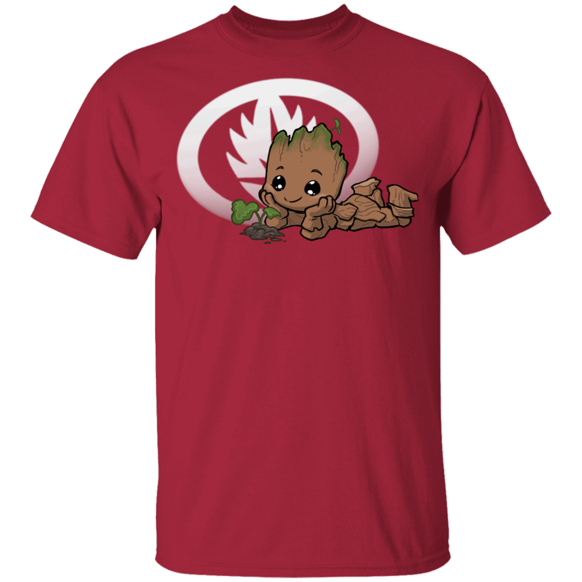 T-Shirts Cardinal / YXS Young Hero Groot Youth T-Shirt