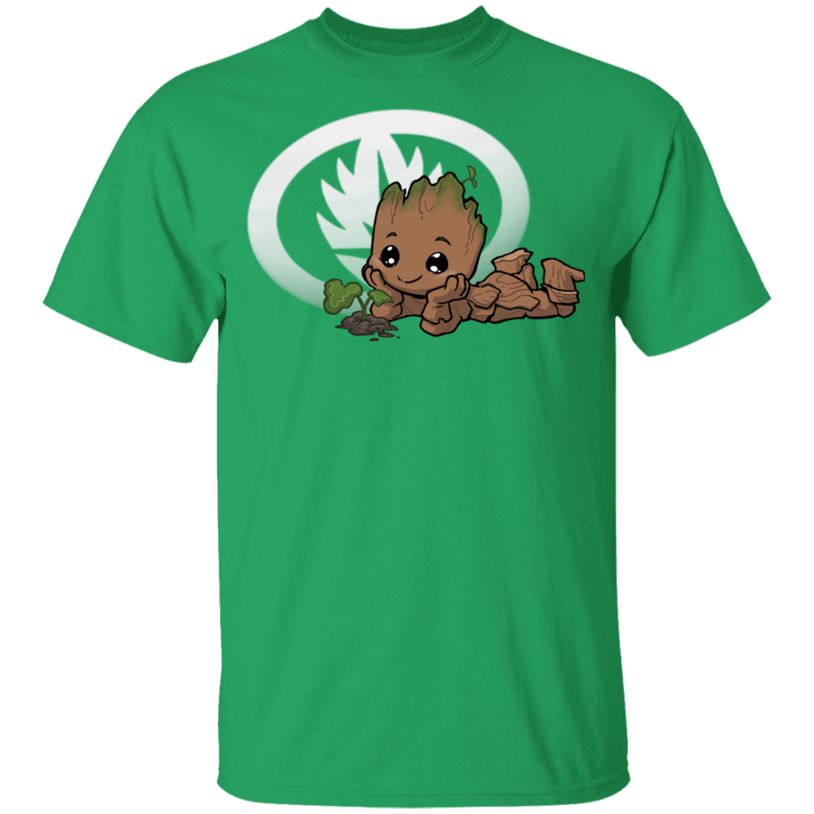 T-Shirts Irish Green / YXS Young Hero Groot Youth T-Shirt