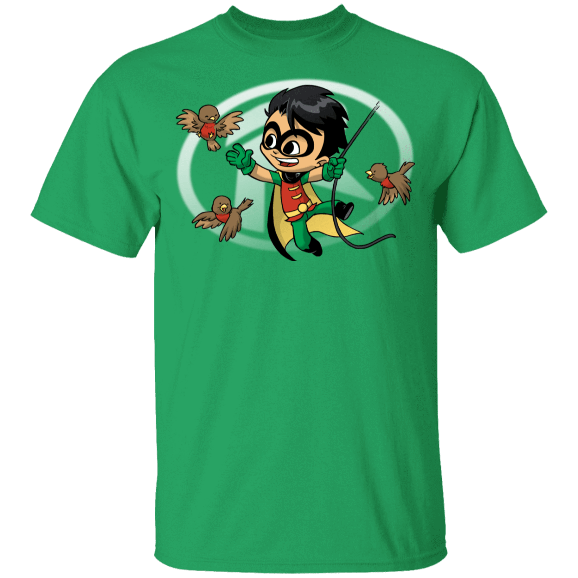 T-Shirts Irish Green / YXS Young Hero Robin Youth T-Shirt