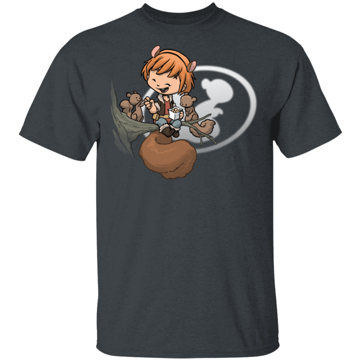 T-Shirts Dark Heather / S Young Hero Squirrel T-Shirt