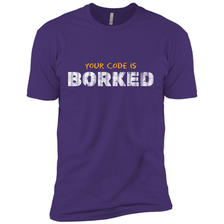 T-Shirts Purple Rush/ / X-Small Your Code Is Borked Men's Premium T-Shirt