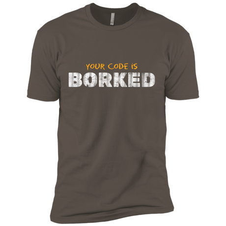 T-Shirts Warm Grey / X-Small Your Code Is Borked Men's Premium T-Shirt