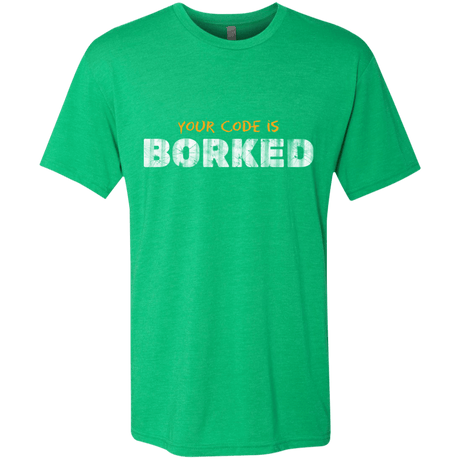 T-Shirts Envy / Small Your Code Is Borked Men's Triblend T-Shirt