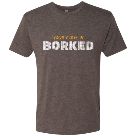 T-Shirts Macchiato / Small Your Code Is Borked Men's Triblend T-Shirt