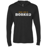T-Shirts Vintage Black / X-Small Your Code Is Borked Triblend Long Sleeve Hoodie Tee