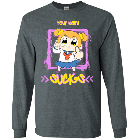 T-Shirts Dark Heather / S Your Waifu Men's Long Sleeve T-Shirt