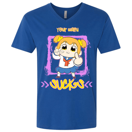 T-Shirts Royal / X-Small Your Waifu Men's Premium V-Neck