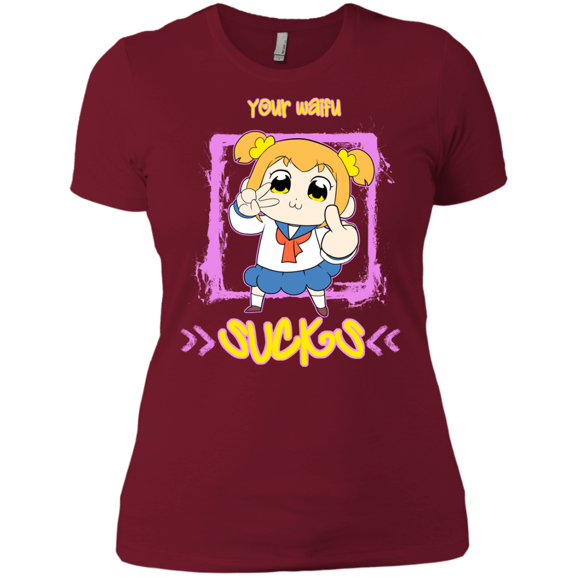 T-Shirts Scarlet / X-Small Your Waifu Women's Premium T-Shirt