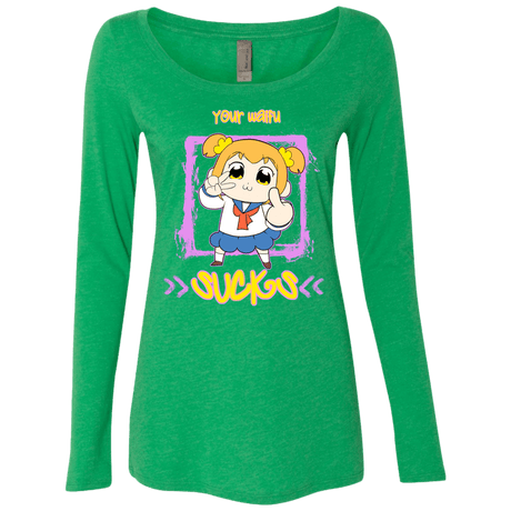 T-Shirts Envy / S Your Waifu Women's Triblend Long Sleeve Shirt