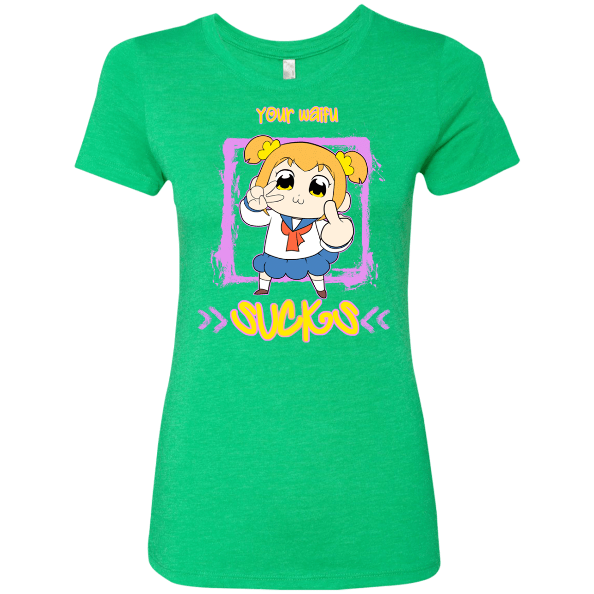 T-Shirts Envy / S Your Waifu Women's Triblend T-Shirt