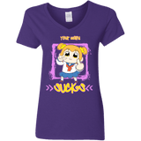 T-Shirts Purple / S Your Waifu Women's V-Neck T-Shirt