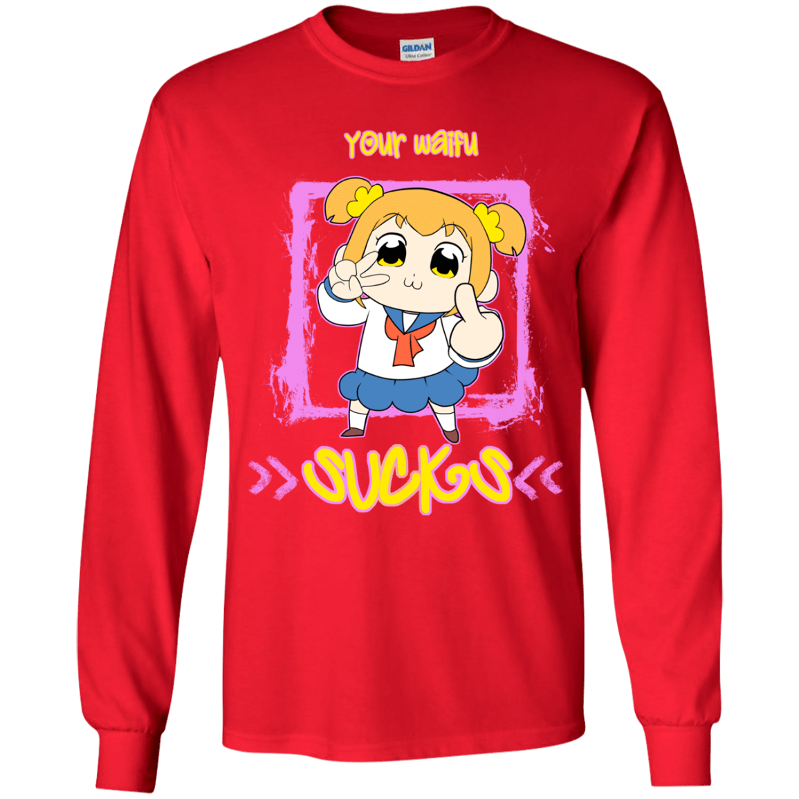 T-Shirts Red / YS Your Waifu Youth Long Sleeve T-Shirt