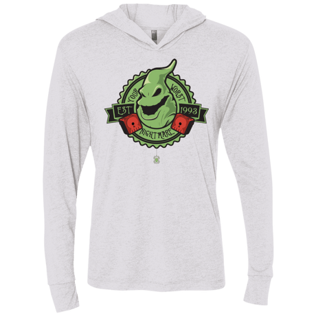 T-Shirts Heather White / X-Small YOUR WORST NIGHTMARE Triblend Long Sleeve Hoodie Tee
