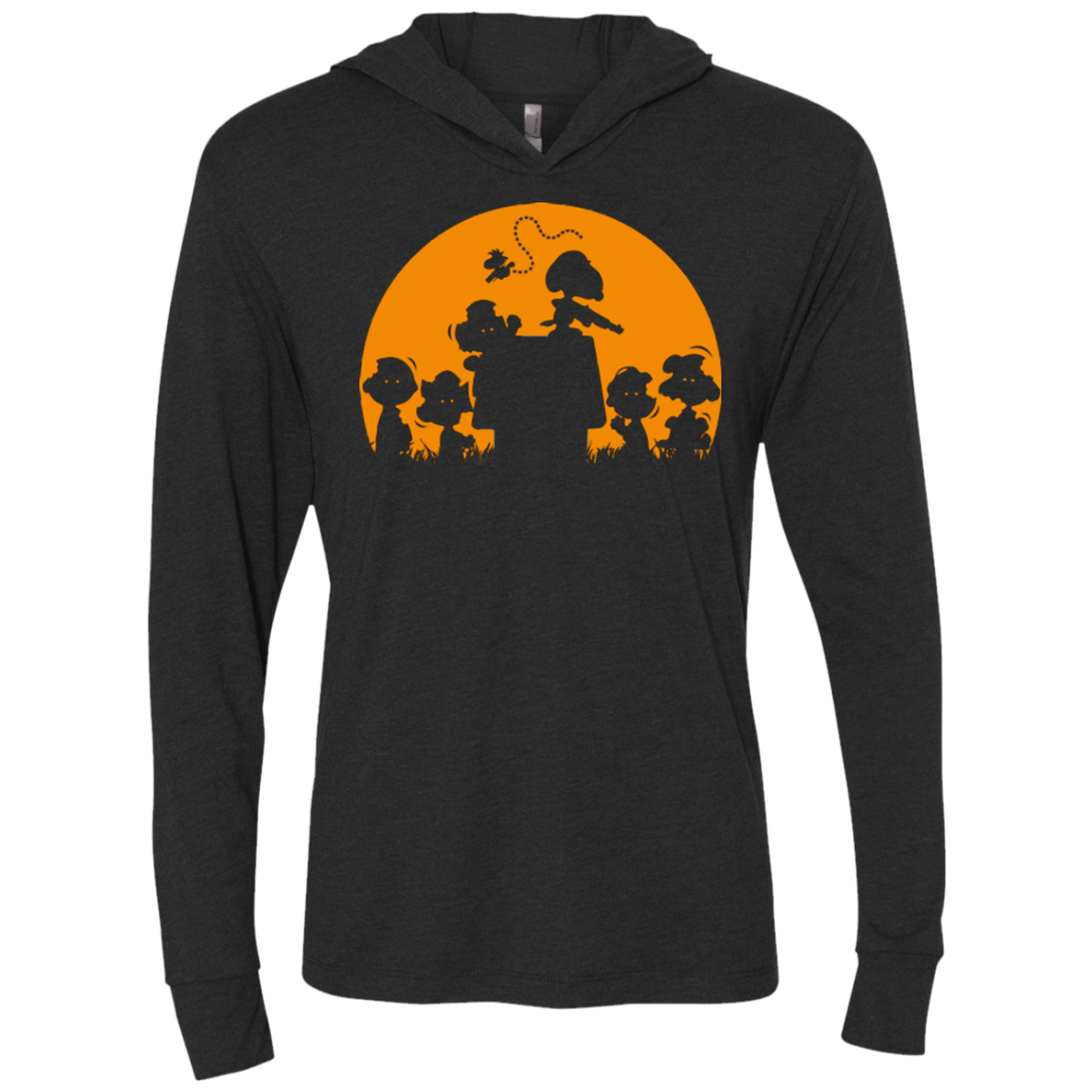 T-Shirts Vintage Black / X-Small Youre A Zombie Chuck Triblend Long Sleeve Hoodie Tee