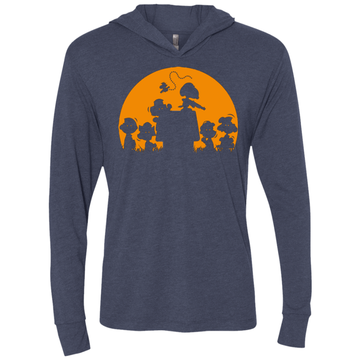 T-Shirts Vintage Navy / X-Small Youre A Zombie Chuck Triblend Long Sleeve Hoodie Tee