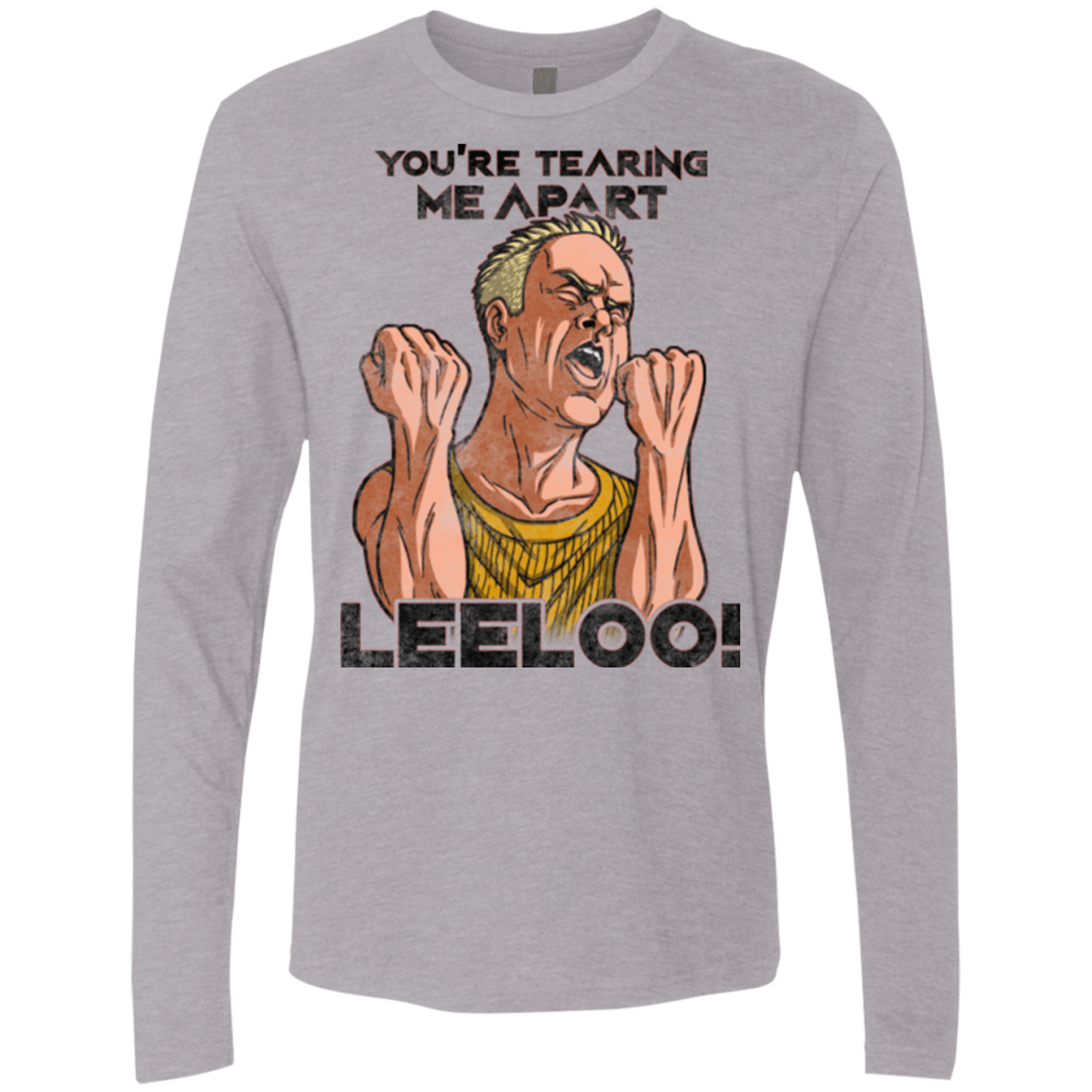 T-Shirts Heather Grey / Small Youre Tearing Me Apart Leeloo Men's Premium Long Sleeve