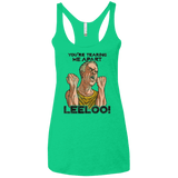 T-Shirts Envy / X-Small Youre Tearing Me Apart Leeloo Women's Triblend Racerback Tank