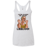 T-Shirts Heather White / X-Small Youre Tearing Me Apart Leeloo Women's Triblend Racerback Tank