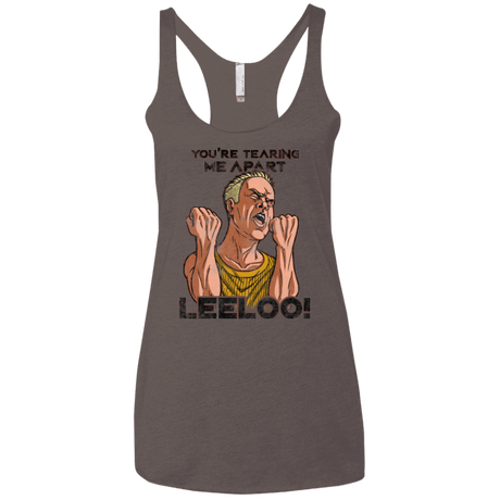 T-Shirts Macchiato / X-Small Youre Tearing Me Apart Leeloo Women's Triblend Racerback Tank