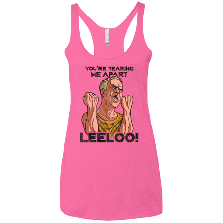 T-Shirts Vintage Pink / X-Small Youre Tearing Me Apart Leeloo Women's Triblend Racerback Tank