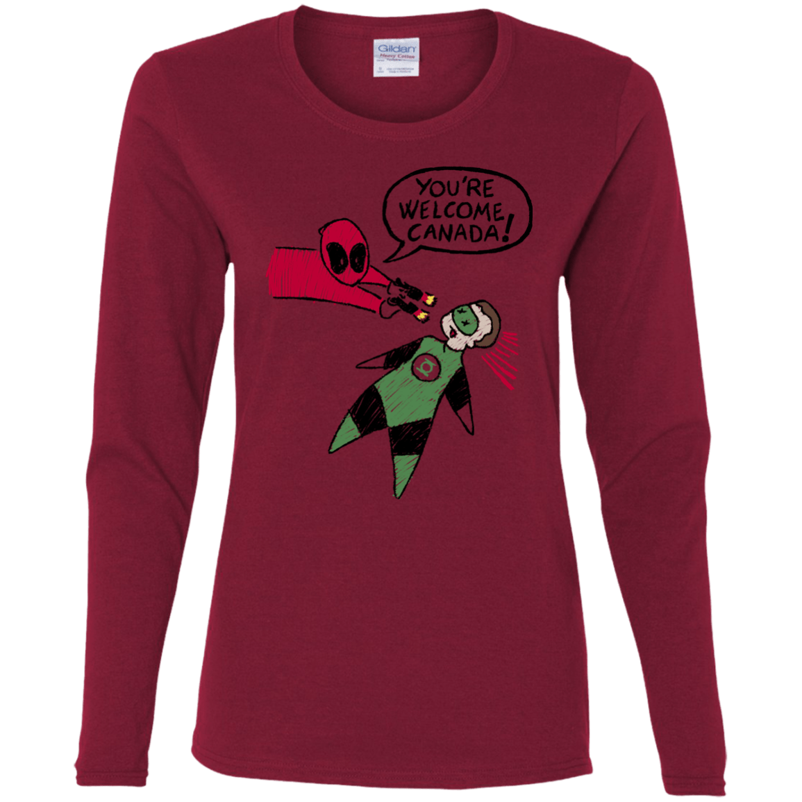 T-Shirts Cardinal / S Youre Welcome Canada Women's Long Sleeve T-Shirt