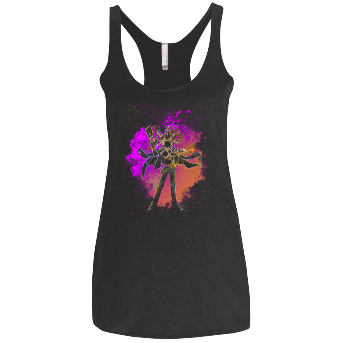 T-Shirts Vintage Black / X-Small Yu-Gi-Oh Soul Women's Triblend Racerback Tank