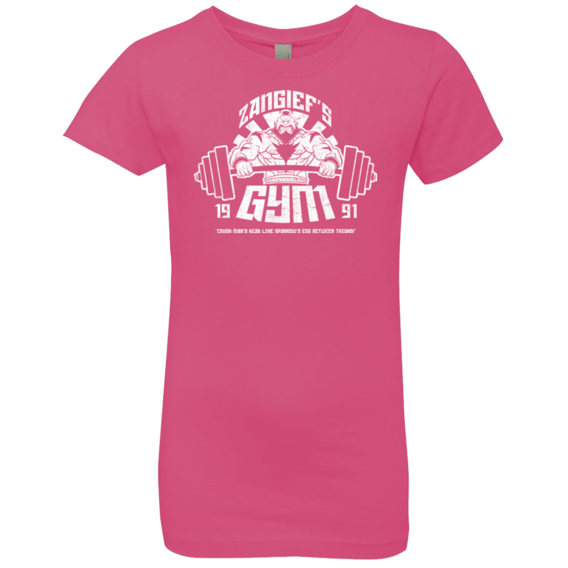 T-Shirts Hot Pink / YXS Zangief Gym Girls Premium T-Shirt