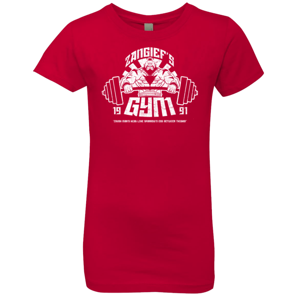 T-Shirts Red / YXS Zangief Gym Girls Premium T-Shirt