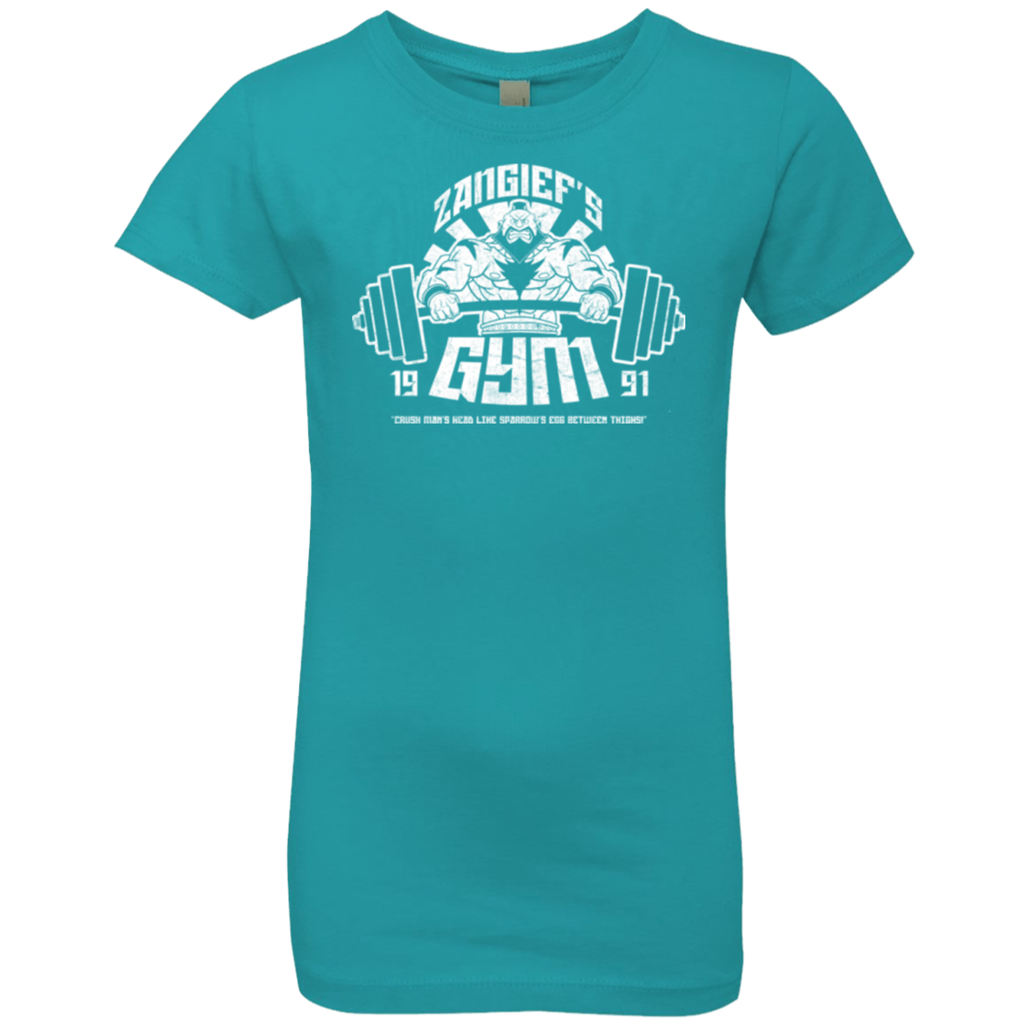 T-Shirts Tahiti Blue / YXS Zangief Gym Girls Premium T-Shirt