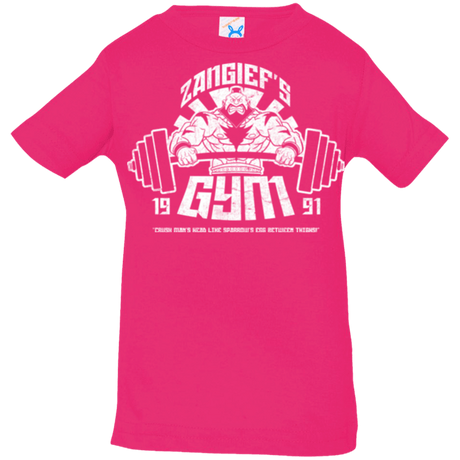 T-Shirts Hot Pink / 6 Months Zangief Gym Infant Premium T-Shirt