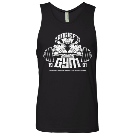 T-Shirts Black / Small Zangief Gym Men's Premium Tank Top