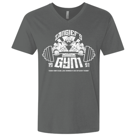 T-Shirts Heavy Metal / X-Small Zangief Gym Men's Premium V-Neck