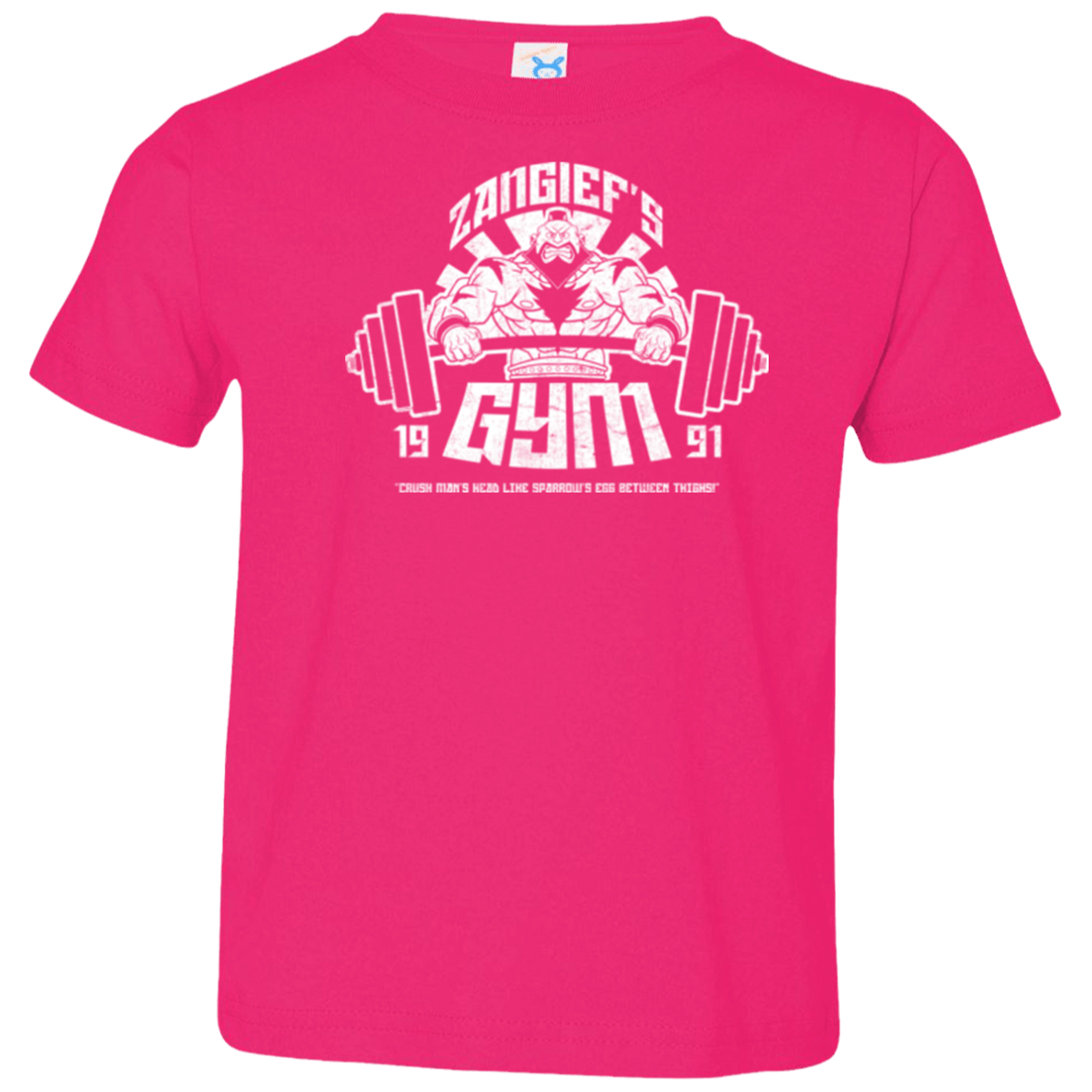 T-Shirts Hot Pink / 2T Zangief Gym Toddler Premium T-Shirt