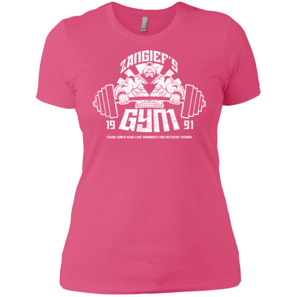 T-Shirts Hot Pink / X-Small Zangief Gym Women's Premium T-Shirt