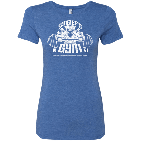 T-Shirts Vintage Royal / Small Zangief Gym Women's Triblend T-Shirt