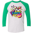 T-Shirts Heather White/Envy / X-Small Zany Men's Triblend 3/4 Sleeve