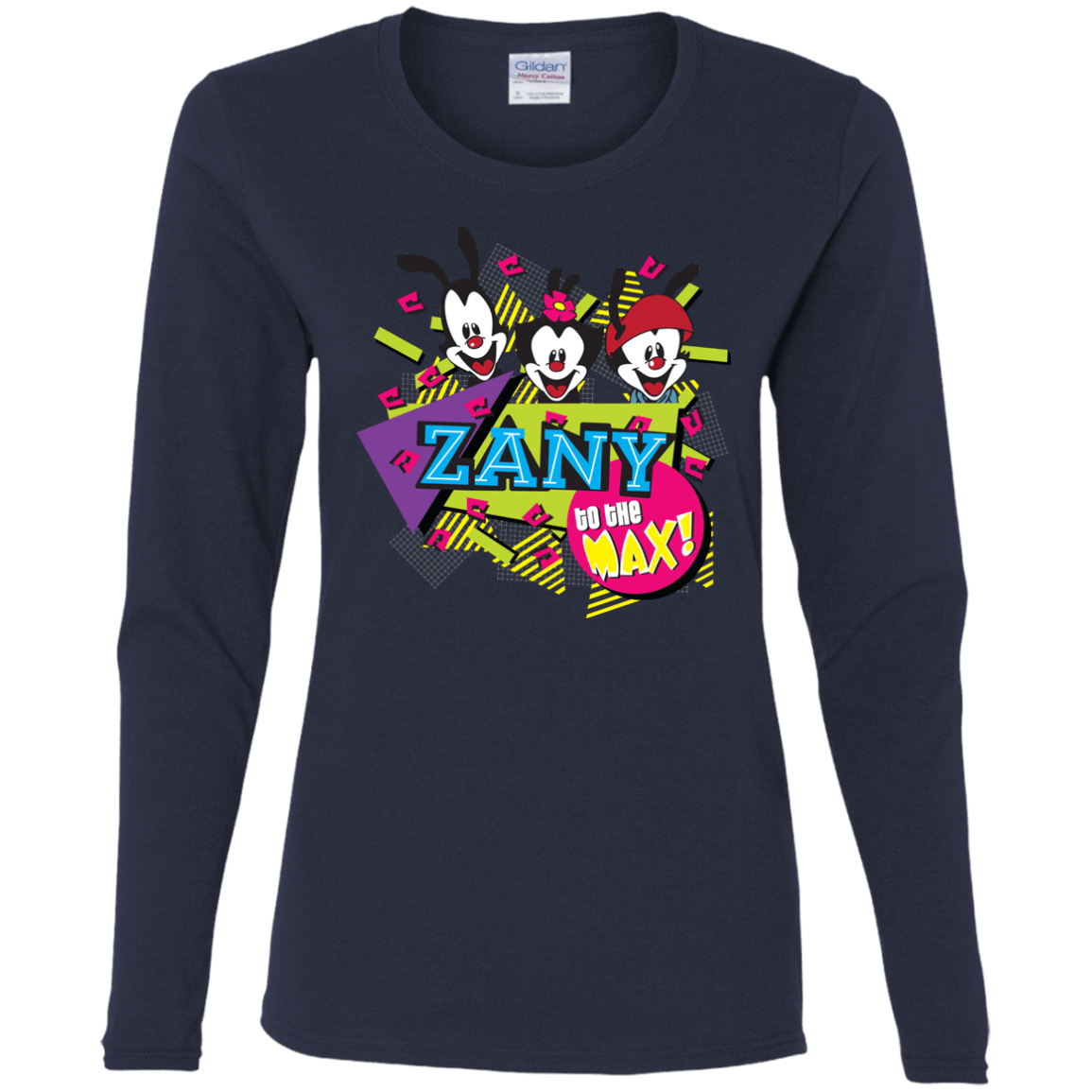 T-Shirts Navy / S Zany Women's Long Sleeve T-Shirt