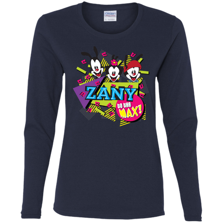 T-Shirts Navy / S Zany Women's Long Sleeve T-Shirt