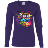 T-Shirts Purple / S Zany Women's Long Sleeve T-Shirt