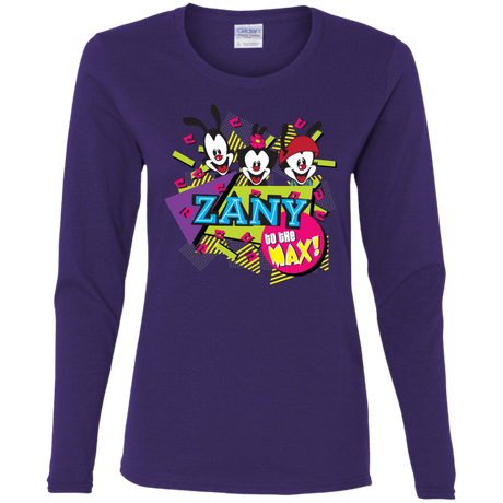 T-Shirts Purple / S Zany Women's Long Sleeve T-Shirt