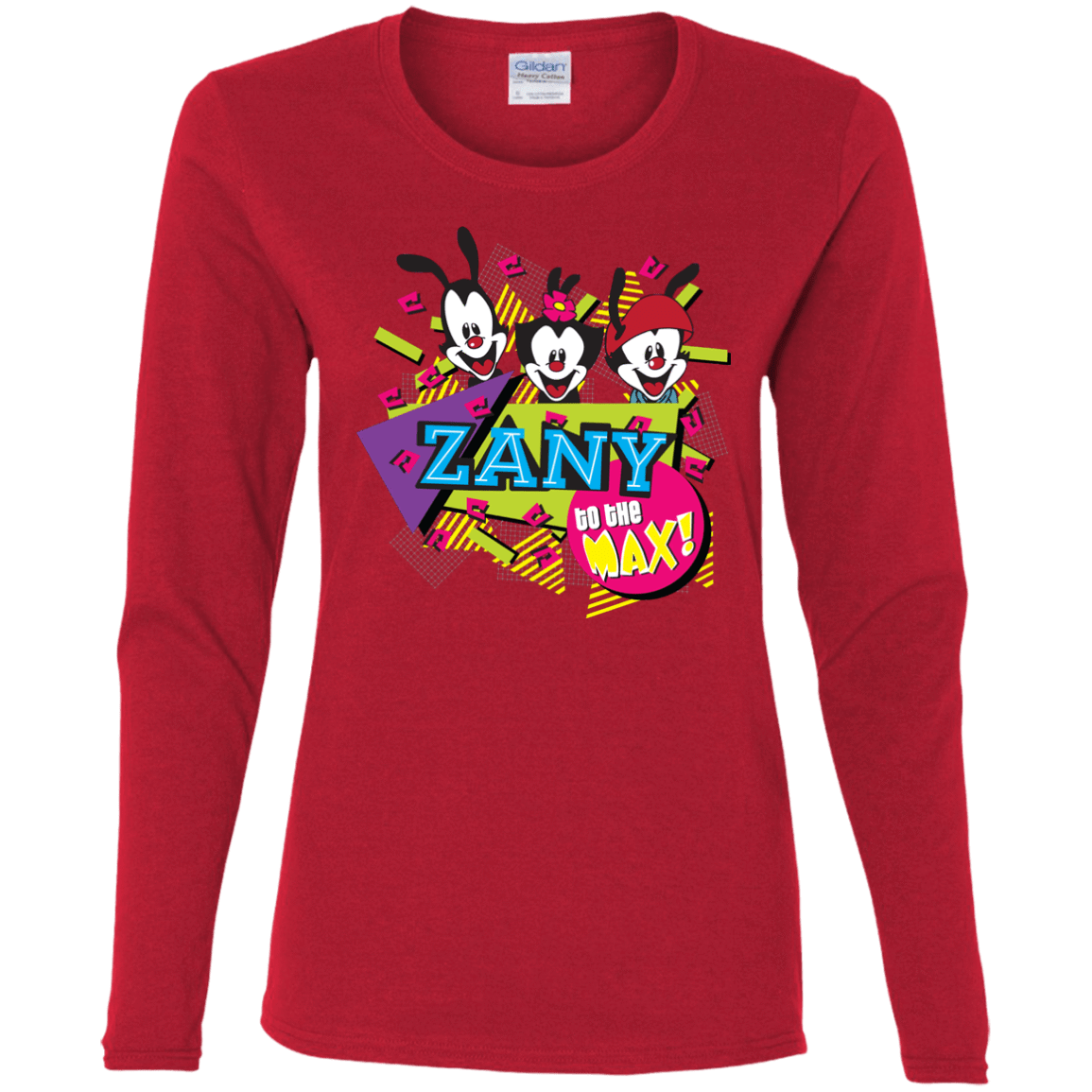 T-Shirts Red / S Zany Women's Long Sleeve T-Shirt