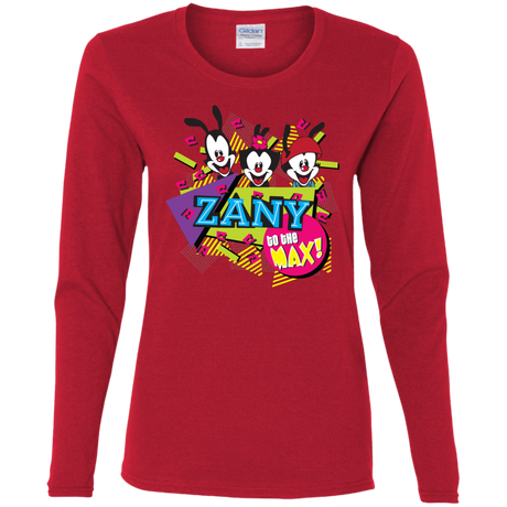 T-Shirts Red / S Zany Women's Long Sleeve T-Shirt