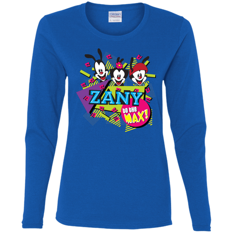 T-Shirts Royal / S Zany Women's Long Sleeve T-Shirt