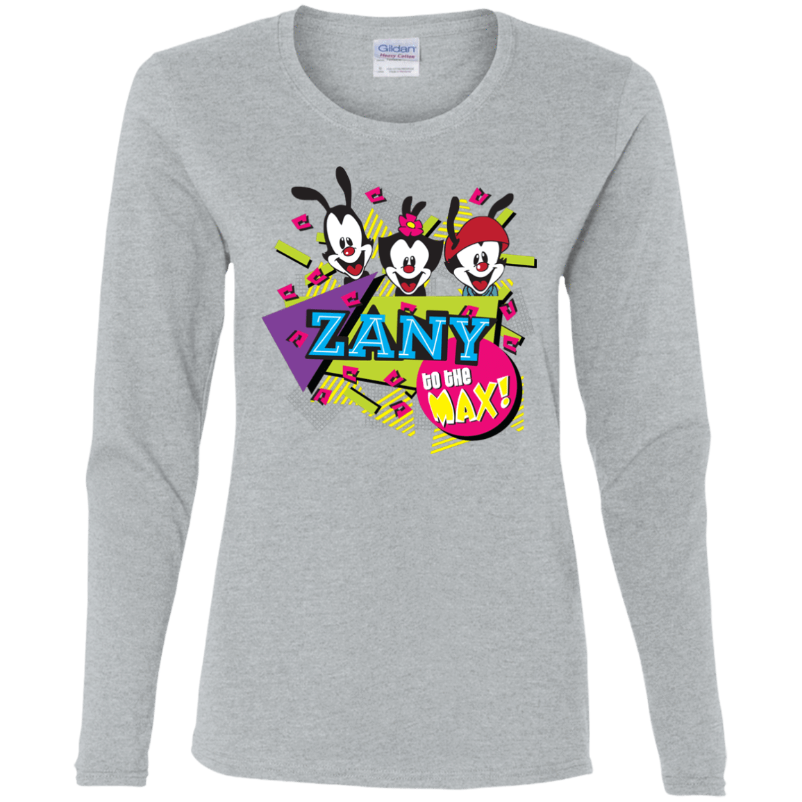 T-Shirts Sport Grey / S Zany Women's Long Sleeve T-Shirt