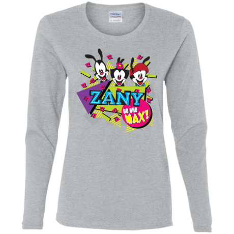 T-Shirts Sport Grey / S Zany Women's Long Sleeve T-Shirt