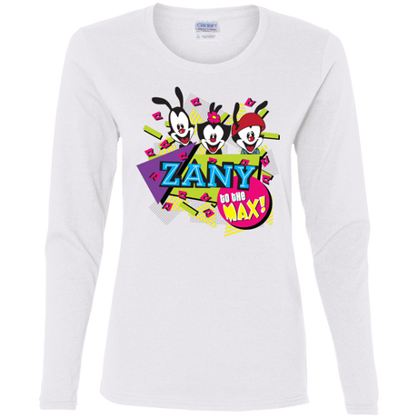 T-Shirts White / S Zany Women's Long Sleeve T-Shirt